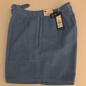 Corduroy Shorts Mens Medium Blue Alpine Design Zip Pocket